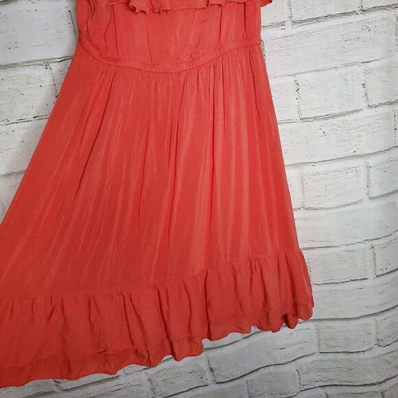 Torrid coral ruffle chalice dress Womens Size 1 1X 14/16 - Picture 5 of 11